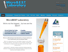 Tablet Screenshot of microbestlab.com